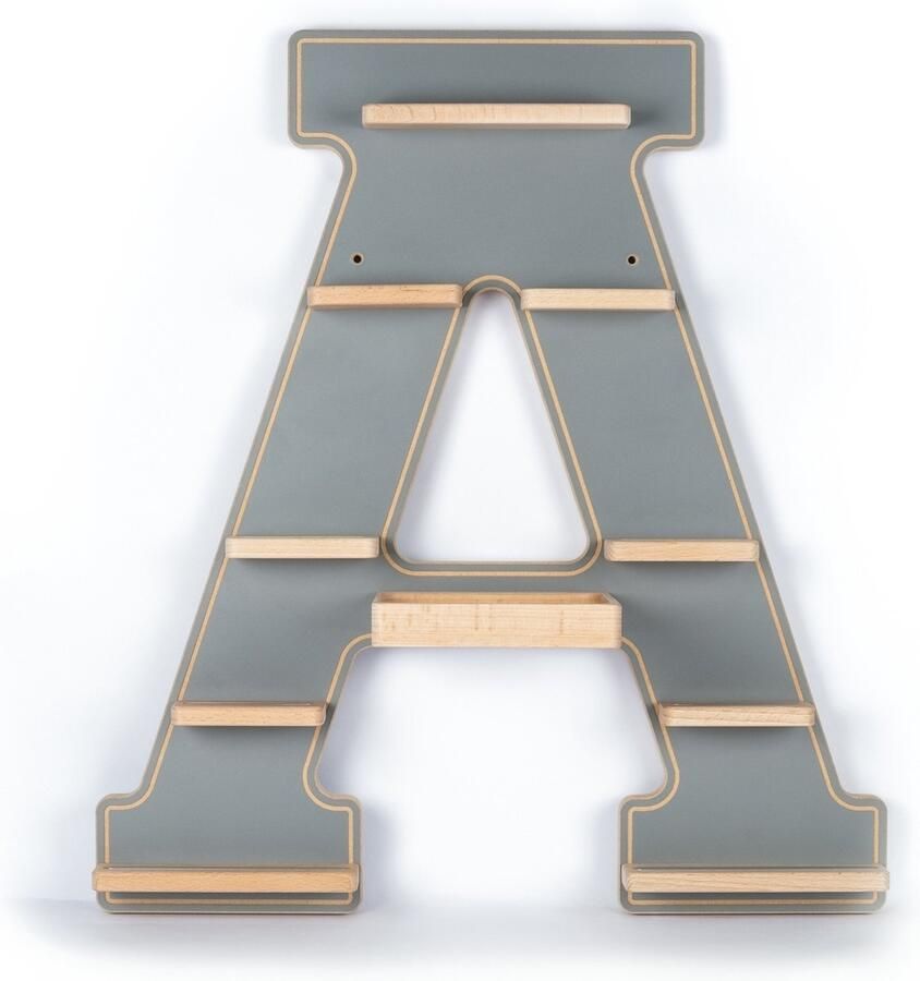 BOARTI Houten letter A kinderplankje Toniebox figuren wandplank Tonies muziekdoosje Houten letter A kinderplankje Toniebox figuren wandplank Tonies muziekdoosje
