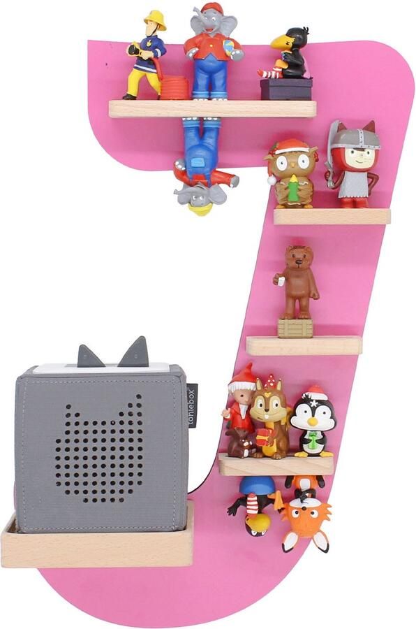 BOARTI Houten letter J kinderplankje Toniebox figuren wandplank Tonies muziekdoosje Houten letter J kinderplankje Toniebox figuren wandplank Tonies muziekdoosje