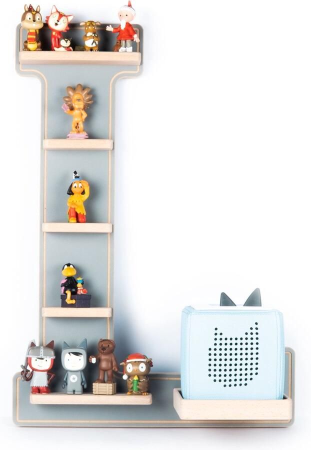 BOARTI Houten letter L kinderplankje Toniebox figuren wandplank Tonies muziekdoosje Houten letter L kinderplankje Toniebox figuren wandplank Tonies muziekdoosje - Foto 2