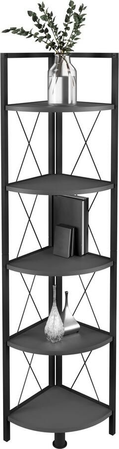 Vcm Houten metalen hoek plank opslag stand plank boekenplank decoratieve boeken stand plank Insasi 5 Houten metalen hoek plank opslag stand plank boekenplank decoratieve boeken stand plank Insasi 5