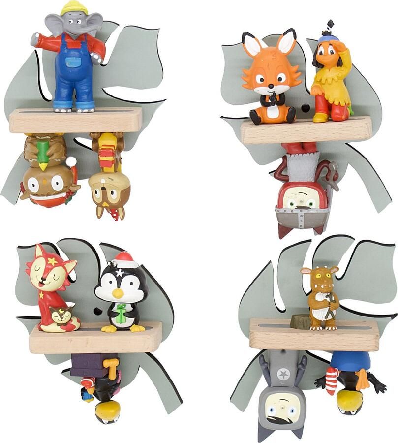 BOARTI Houten natuur bladen set kinderen plank Toniebox figuren wandplank Tonies muziekdoos Houten natuur bladen set kinderen plank Toniebox figuren wandplank Tonies muziekdoos