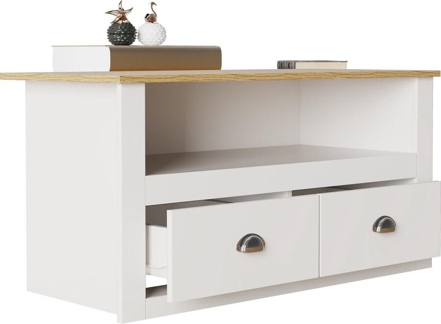 Vcm Houten TV lowboard Meubel TV meubel Tafel Console TV tafel Balusa Houten TV lowboard Meubel TV meubel Tafel Console TV tafel Balusa