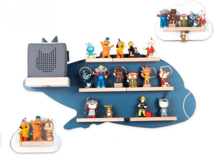 BOARTI Houten vliegtuig kinderplankje Toniebox figuren wandplank Tonies muziekdoosje Houten vliegtuig kinderplankje Toniebox figuren wandplank Tonies muziekdoosje