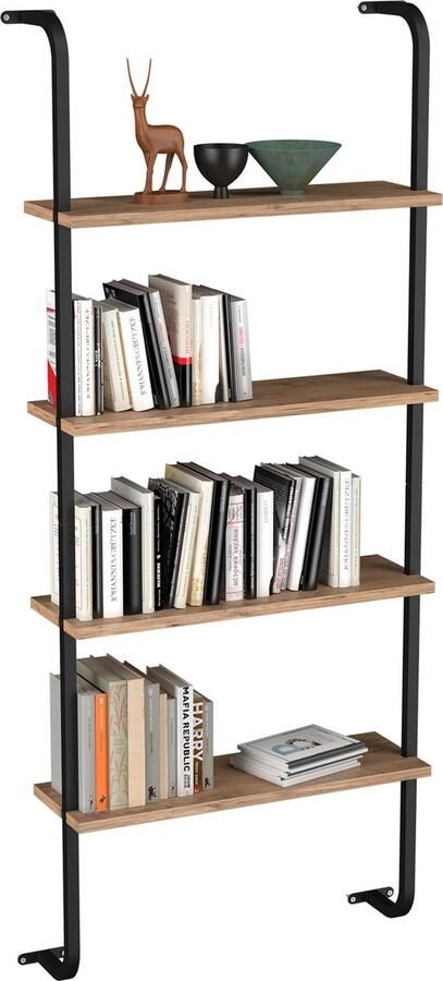 Vcm Houten wandplank Hangende plank Boekenplank Wandplank Deco plank Insasi 4 Houten wandplank Hangende plank Boekenplank Wandplank Deco plank Insasi 4