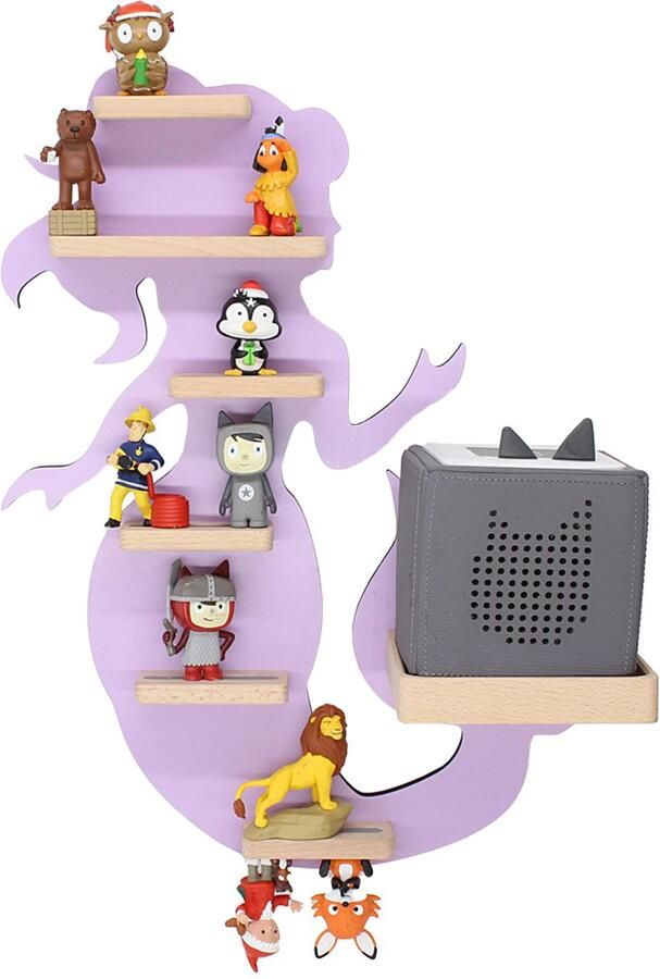 BOARTI Houten zeemeermin kinderplankje Toniebox figuren wandplank Tonies muziekdoosje Houten zeemeermin kinderplankje Toniebox figuren wandplank Tonies muziekdoosje