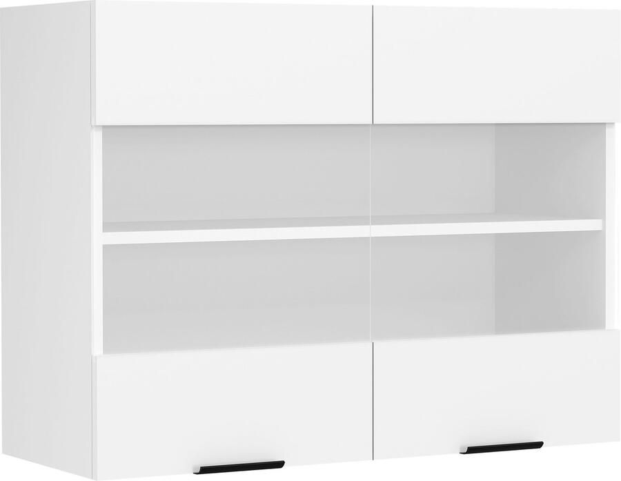 Vcm keukenkast breedte 80 cm glazen deur wandkast glazen keuken keukenmeubel Fasola keukenkast breedte 80 cm glazen deur wandkast glazen keuken keukenmeubel Fasola