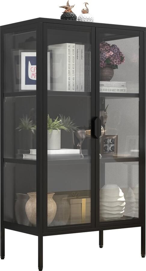 Vcm stalen vitrinekast Glazen vitrinekast Staande vitrinekast 110x60x35 Floka M stalen vitrinekast Glazen vitrinekast Staande vitrinekast 110x60x35 Floka M