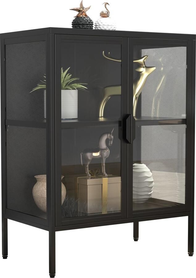 Vcm stalen vitrinekast Glazen vitrinekast Staande vitrinekast 80x60x35 Floka S stalen vitrinekast Glazen vitrinekast Staande vitrinekast 80x60x35 Floka S