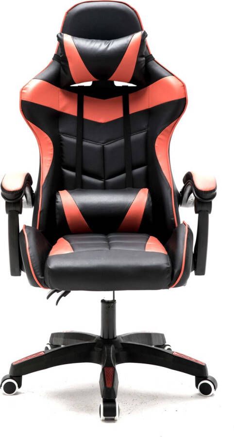 VDD Gamestoel Cyclone tieners bureaustoel racing gaming stoel rood zwart - Foto 2