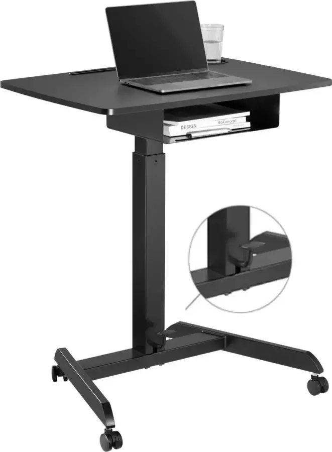 VDD Gaming Zit sta bureau laptoptafel verrijdbaar workstation presentatie lessenaar - Foto 1