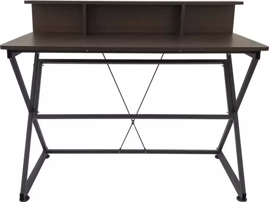 VDD Industrial Vintage Design Bureau tafel computer laptop Stoer industrieel vintage stijl 110 cm breed bruin - Foto 1