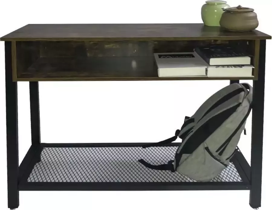 VDD Industrial Vintage Design Side table console tafel Stoer industrieel design wandtafel - Foto 1