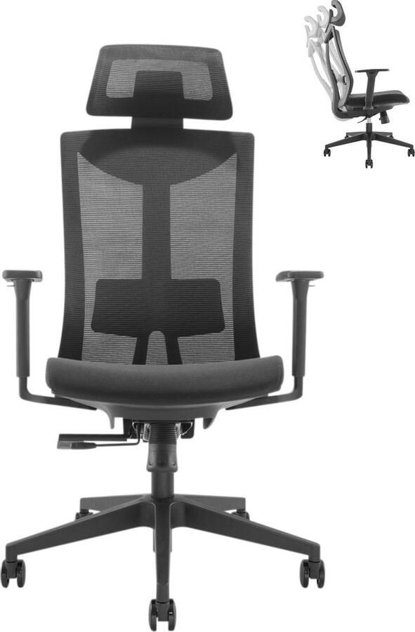 VDD Office VDD Bureaustoel Ergonomische Bureaustoel voor Volwassenen Bureau Stoel Bureaustoel Ergonomisch Bureaustoel Zwart