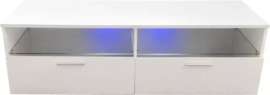VDD TV kast dressoir Sieno media meubel game set up LED verlichting wit - Foto 1