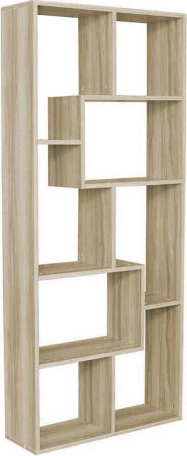 VDD Vakkenkast roomdivider design Bor open 8 verschillende vakken lichtbruin