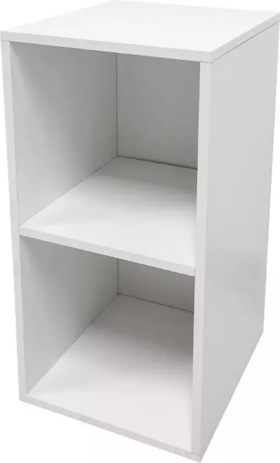VDD Vakkenkast Vakkie 2 open vakken opbergkast boekenkast wandkast wit