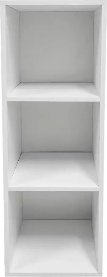 VDD Vakkenkast Vakkie 3 open vakken opbergkast boekenkast wandkast wit