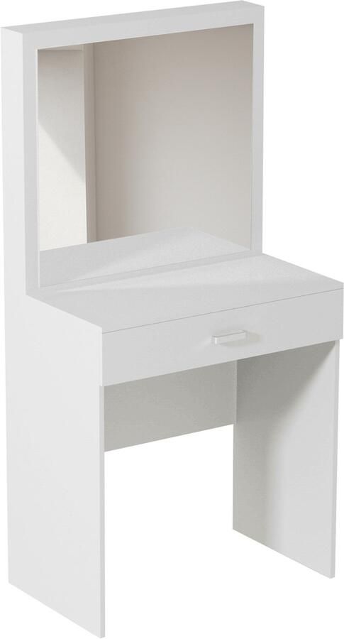 VDD Kaptafel make up visagie opmaaktafel toilettafel spiegel met verlichting wit