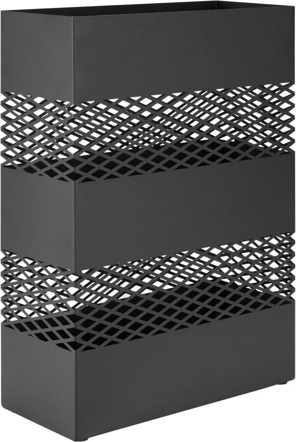 VDD Paraplubak Parapluhouder Paraplubak zwart Paraplubakken Paraplubak zwart metaal Paraplubak metaal Paraplu bak aluminium modern Rechthoekig