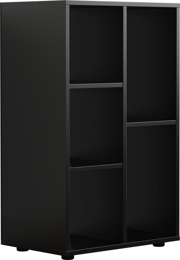 VDD Vakkenkast Vakken kast Vakkenkast Roomdivider Vakkenkast Zwart Wandkast Wand kast Boekenkast Zwart Boeken kast Zwart 5 vakken