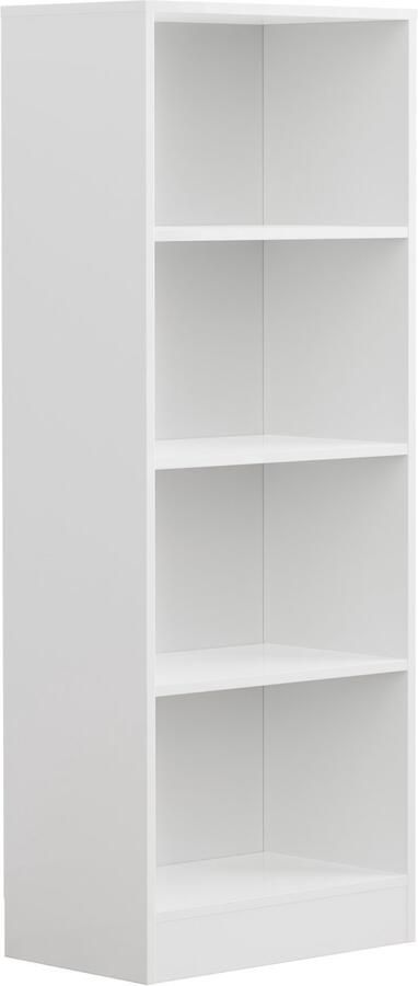 VDD – Vakkenkast – Vakkenkast Open – Wandkast – Vakkenkast wit Boekenkast Boeken kast Boekenkast wit Wand kast Vakken kast 50x30x130 cm Wit