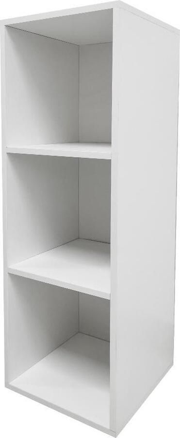 VDD Vakkenkast Vakkie 3 open vakken opbergkast boekenkast wandkast wit