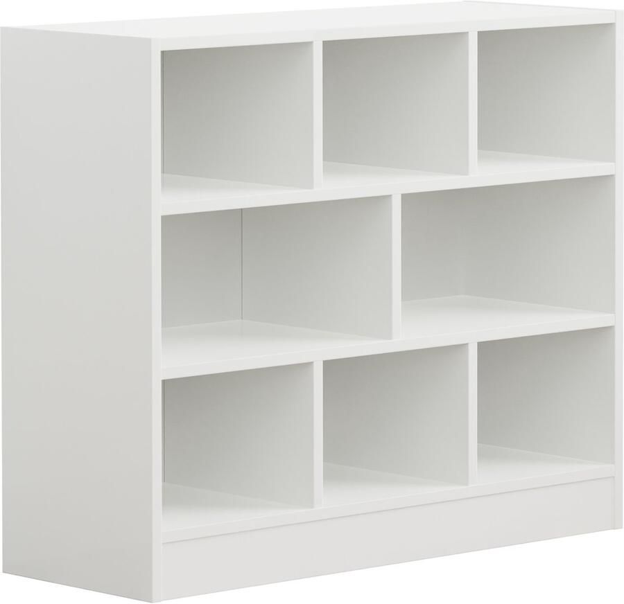 VDD – Vakkenkast – Wandkast – Vakkenkast Wit – Vakken Kast – Wandkastje – Wandkasten – Wandkasten Woonkamer – 8 Vakken – Wit