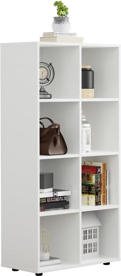 VDD Vakkenkast wit Boekenkast Wandkast Vakkenkast 8 vakken Boekenkast wit