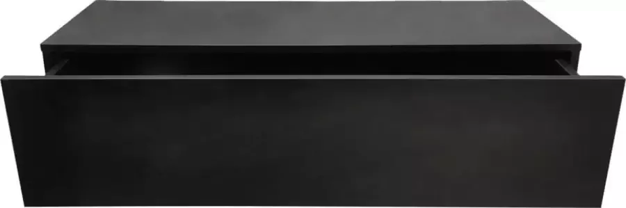 VDD Zwevend halkastje hangende dressoir kast nachtkastje met lade 100 cm breed zwart - Foto 1