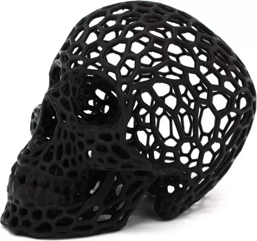 VectorX3D Schedel 'Voronoi Dark Art' Bureau Formaat Zwart Uniek Kerstcadeau Home Deco Geweldig Design Huis Decoratie Doodshoofd
