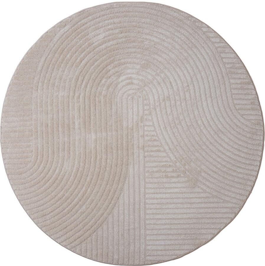 Veer Carpets Vloerkleed Ella Beige Rond ø240 cm