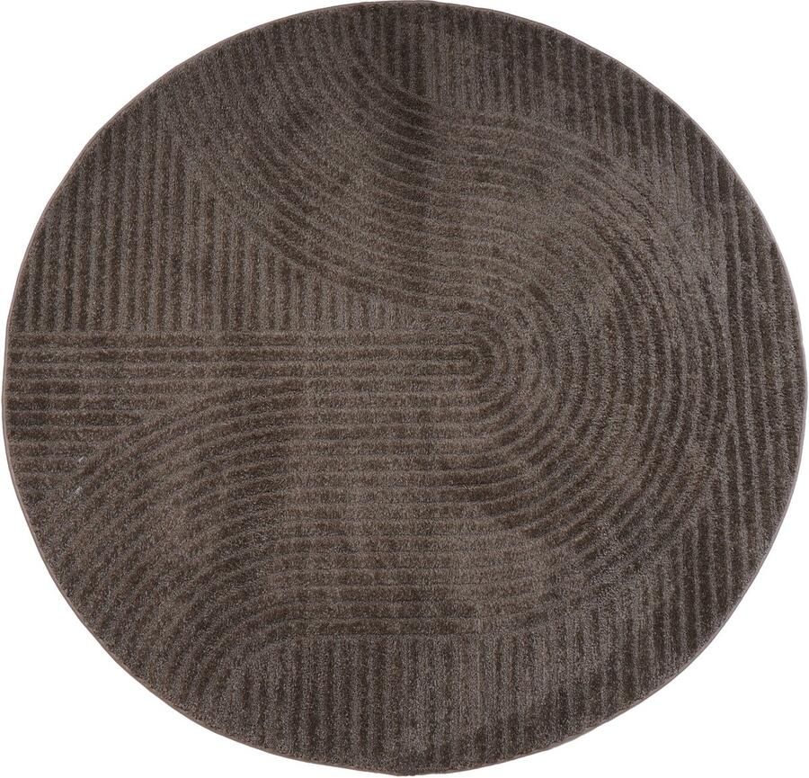 Veer Carpets Vloerkleed Ella Brown Rond ø160 cm