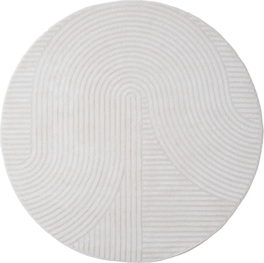 Veer Carpets Vloerkleed Ella Cream Rond ø240 cm