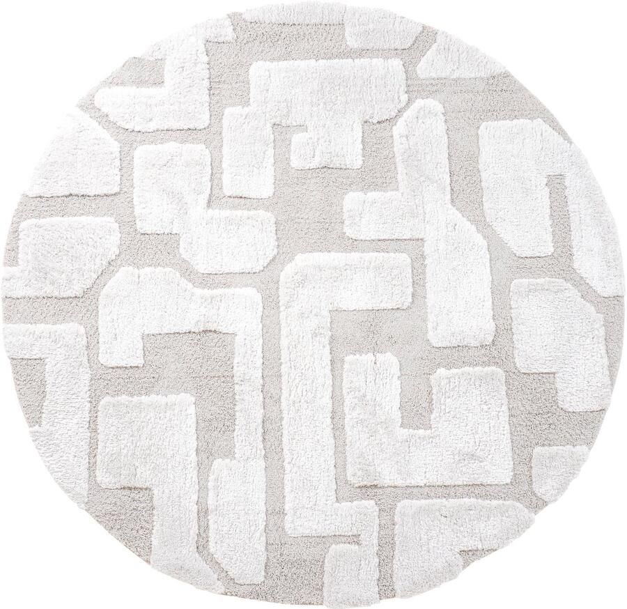 Veer Carpets Vloerkleed Liana Creme Rond ø160 cm