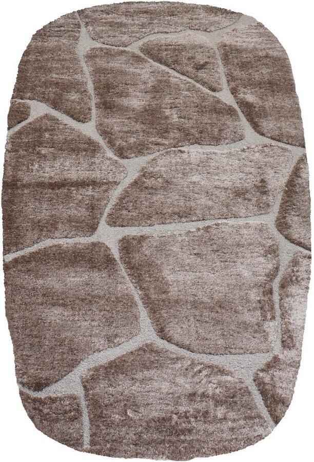 Veer Carpets Vloerkleed Macy Bruin Rounded Corners 200 x 290 cm