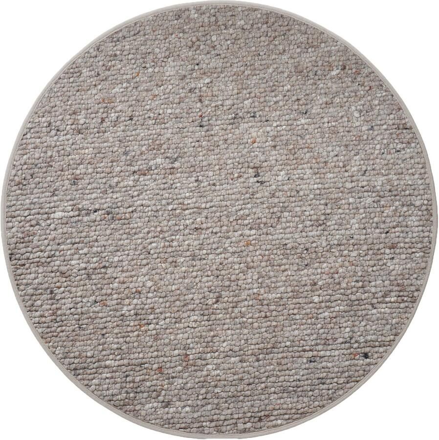 Veer Carpets Vloerkleed Steve Donker Beige Rond ø200 cm