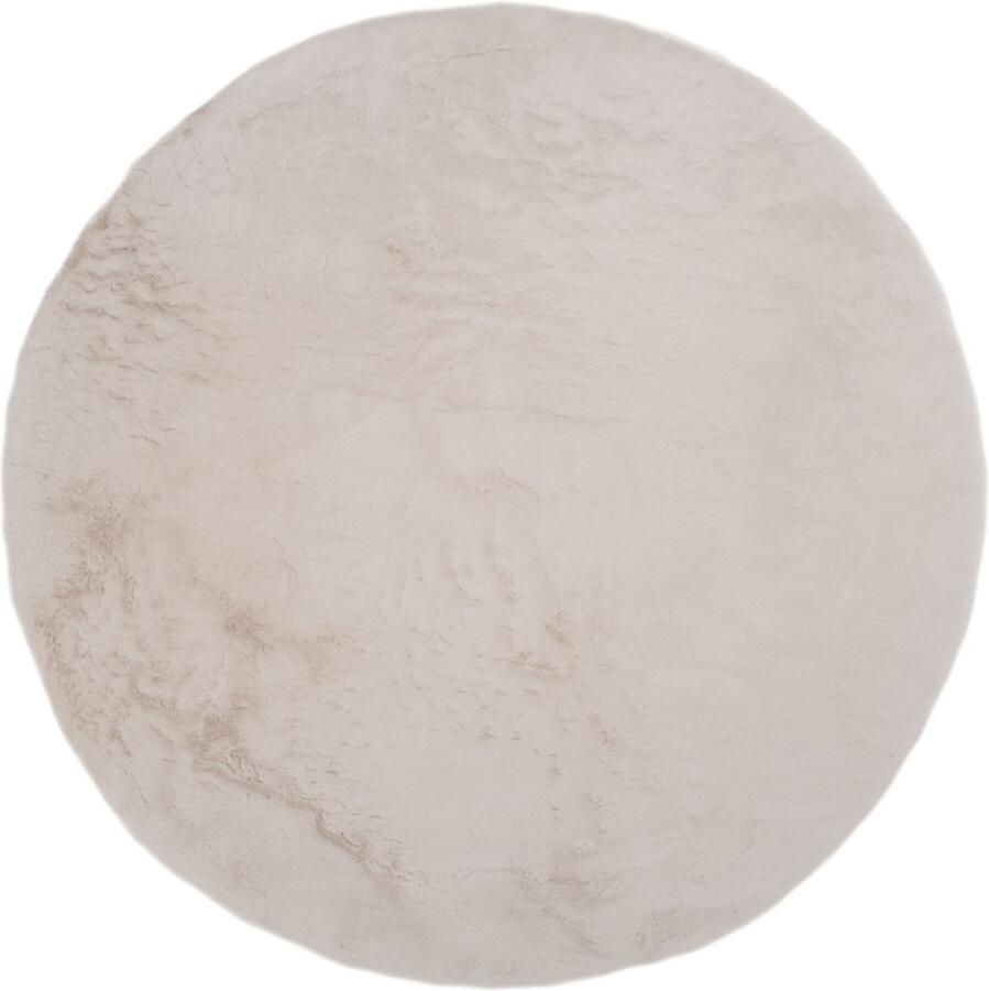 Veer Carpets Vloerkleed Velluto Beige Rond ø200 cm