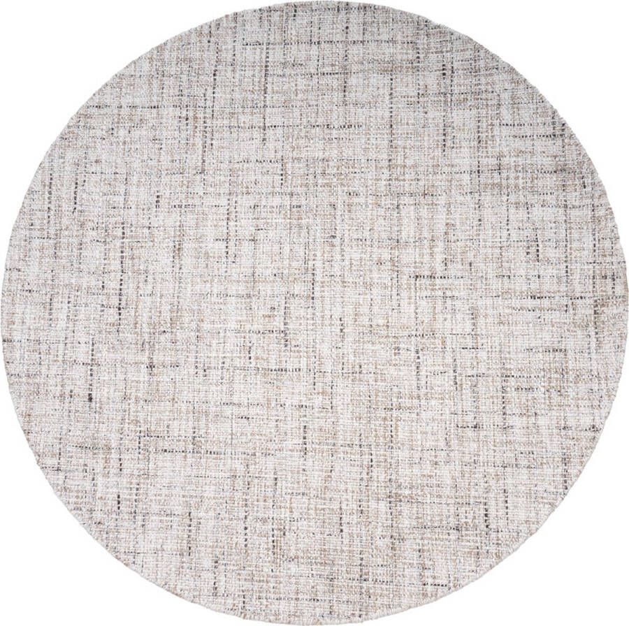 Veer Carpets Vloerkleed Cross Beige Rond ø200 cm