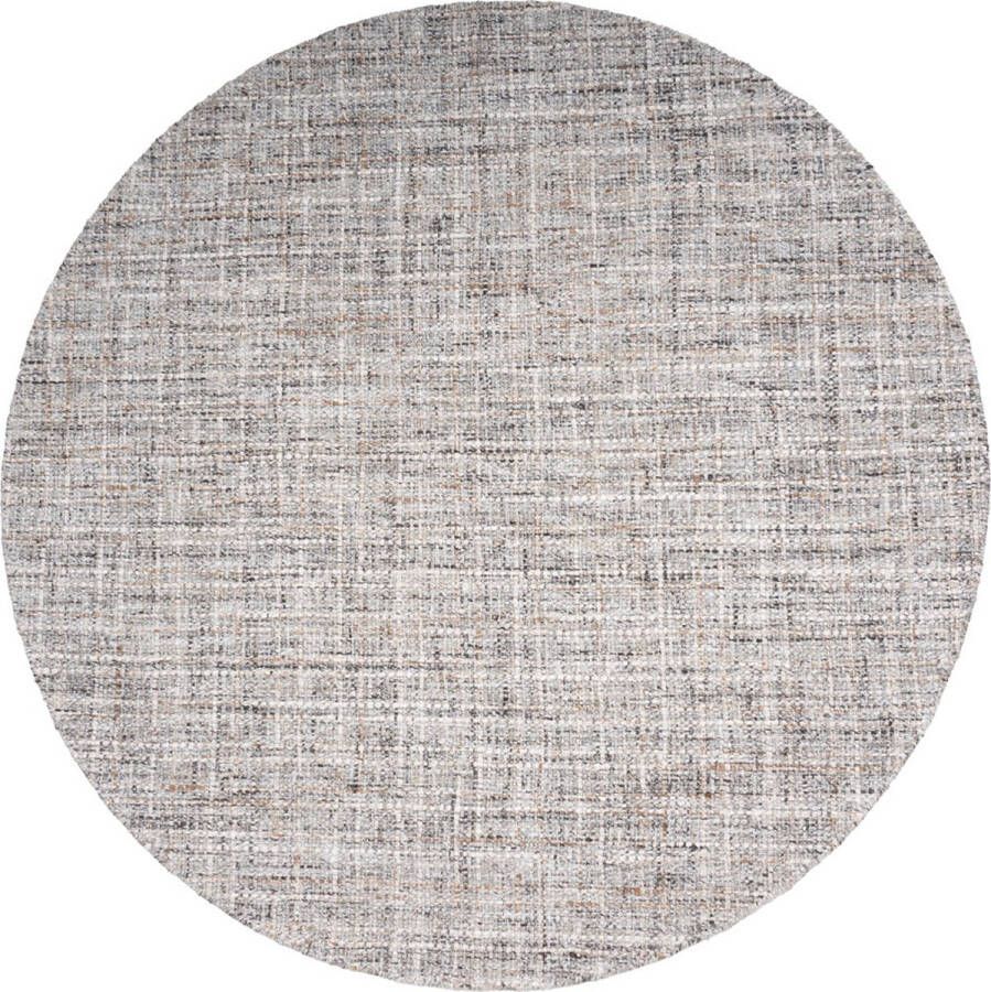 Veer Carpets Vloerkleed Cross Grey Beige Rond ø160 cm
