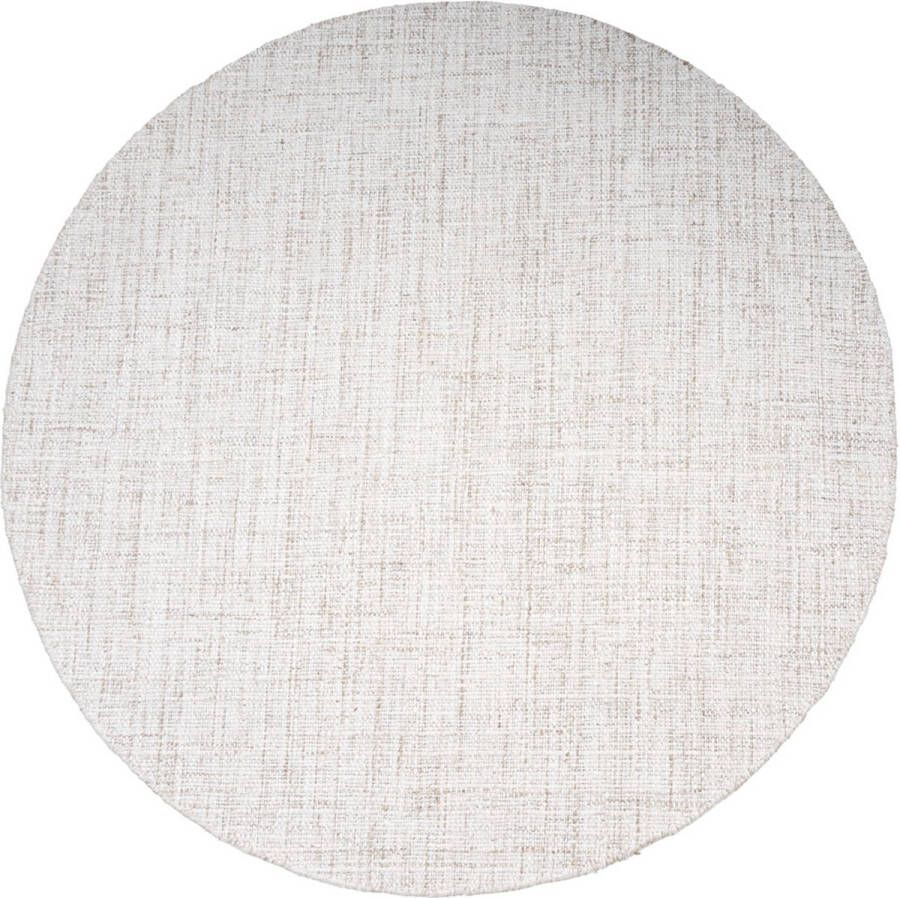 Veer Carpets Vloerkleed Cross Light Beige Rond ø160 cm