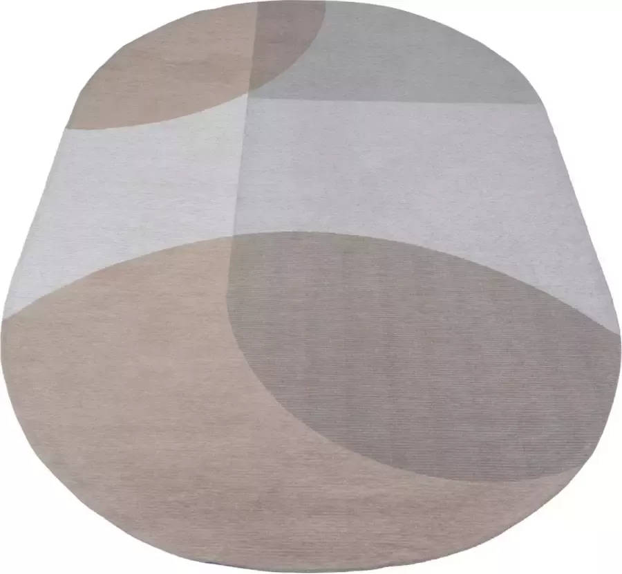 Veer Carpets Vloerkleed Eli Beige Ovaal 200 x 290 cm