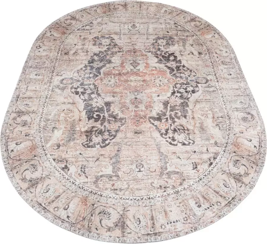 Veer Carpets Vloerkleed Mahal Beige 00 Ovaal 160 x 230 cm