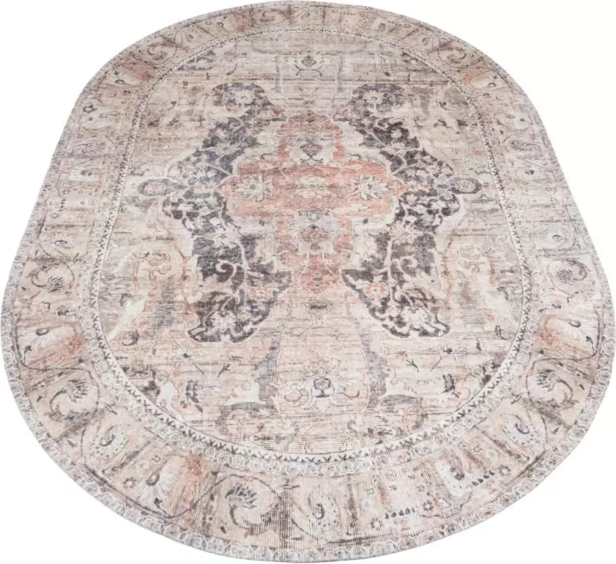 Veer Carpets Vloerkleed Mahal Beige 00 Ovaal 200 x 290 cm