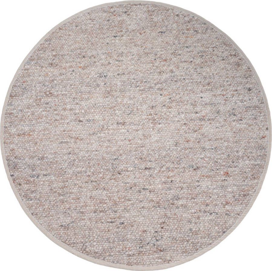 Veer Carpets Vloerkleed Stone Donker Beige 417 Rond ø160 cm
