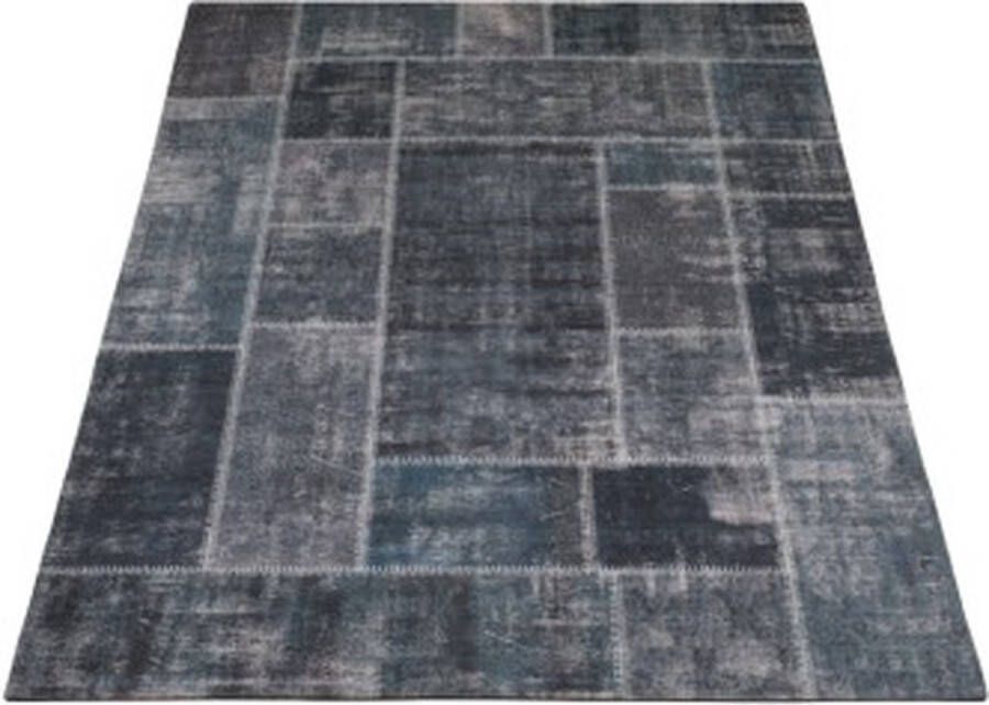 Veer Carpets Karpet Mijnen Grijs Blauw 200 x 290 cm