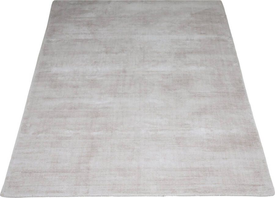 Veer Carpets Karpet Viscose Light Grey 160 x 230 cm