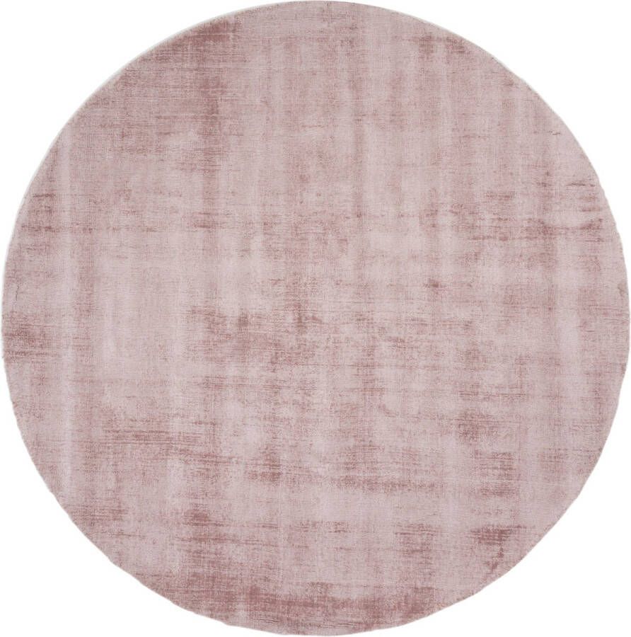 Veer Carpets Karpet Viscose Rond Pink ø200 cm