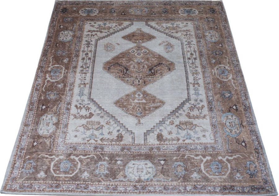 Veer Carpets Vloerkleed Karaca Brown 08 160 x 230 cm