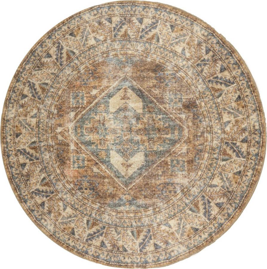 Veer Carpets Vloerkleed Laria Blue 1 Rond ø120 cm