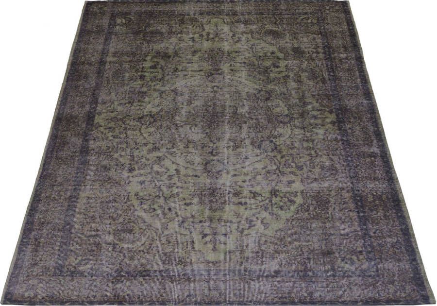 Veer Carpets Vloerkleed Mila Antraciet Green 160 x 230 cm